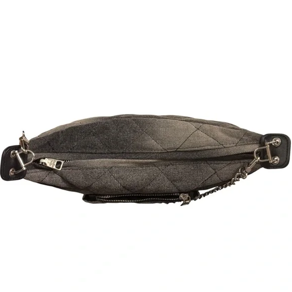 Steve Madden | NWOT Quilted Denim Crossbody + Wallet | Grey/Black - Picture 9 of 15